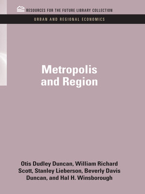 cover image of Metropolis and Region